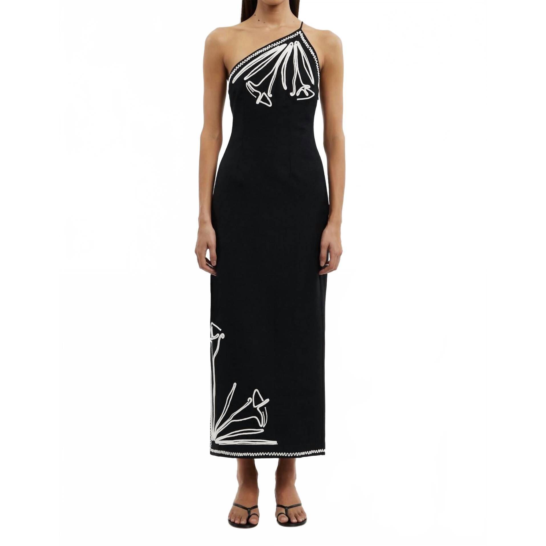 New Significant Other Orlah Midi Dress In Black